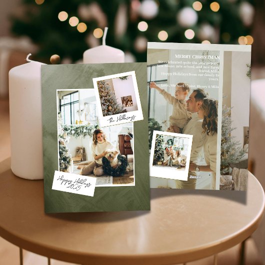 Moderne redactionele Photo Grid Holiday Kaart