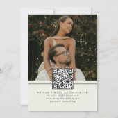 Moderne redactionele script foto save the date (Achterkant)