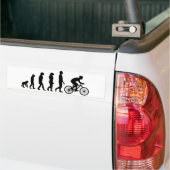 Moderne regeling voor menselijke evolutie bij fiet bumpersticker (Op Truck)