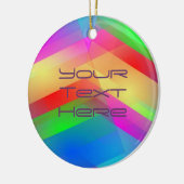 Moderne regenboog Abstract Keramisch Ornament (Links)