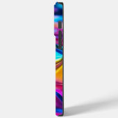 Moderne regenboog Case-Mate iPhone case (Achterkant / Links)
