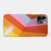 Moderne regenboog geometrische streep Case-Mate iPhone case (Achterkant (horizontaal))