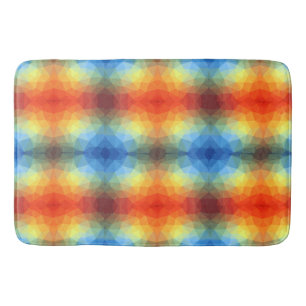 Moderne Regenboog Geometrische Vorm Badmat
