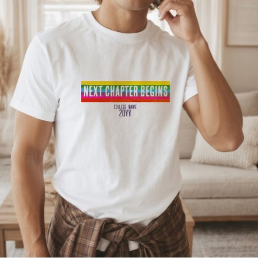 Moderne Regenboog Grad Shirt voor Toekomstgerichte