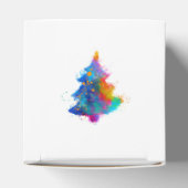 Moderne Regenboog Kerstboom Custom Klein Bedankdoosjes (Bovenkant)