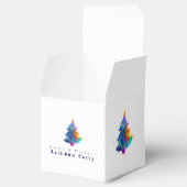 Moderne Regenboog Kerstboom Custom Klein Bedankdoosjes (Geopend)