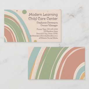Moderne Regenboog Kinderopvang Kinderdagverblijf K Visitekaartje