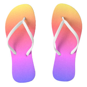 Moderne Regenboog Linnen Teenslippers
