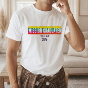 Moderne Regenboog Missie Afgestudeerd T-shirt STEM