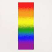 Moderne Regenboog Mozaïek Script Naam Yogamat (Achterkant)