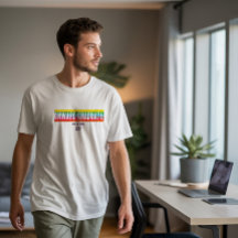Moderne Regenboog Opweg Afstudeer Shirt Zelfverzek