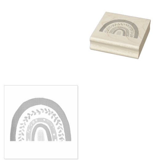 Moderne regenboog rubberstempel (Gestempeld)