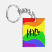 Moderne regenboog sleutelhanger (Voorkant Links)