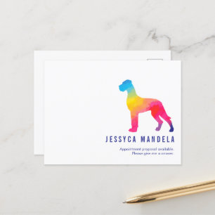 Moderne regenboog van trots briefkaart