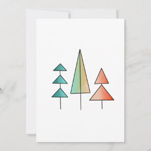 moderne regenboogbomen in mid century stijl met ro kaart