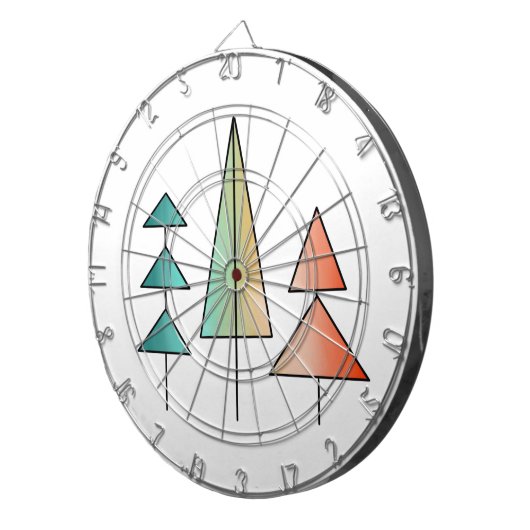 moderne regenboogbomen uit de middeleeuwse eeuw bl dartbord (Voorkant Rechts)