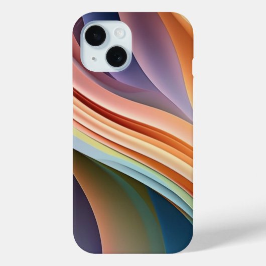 Moderne Regenbooggolf Abstracte Kunst Case-Mate iPhone Case (Achterkant)