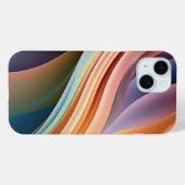 Moderne Regenbooggolf Abstracte Kunst Case-Mate iPhone Case (Achterkant (horizontaal))