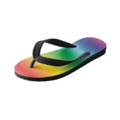 Moderne regenbooggradiëntkleuren maken patroon leu kinder teenslippers (Schuin)