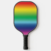 Moderne regenbooggradiëntpatroon lgbatq gay pride pickleball paddle (Voorkant)