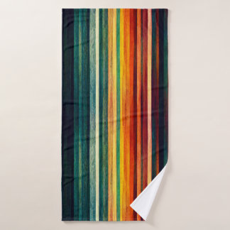 Moderne regenboogkleuren badhanddoek