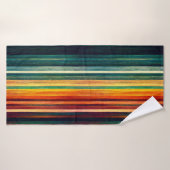 Moderne regenboogkleuren badhanddoek (Badhanddoek)