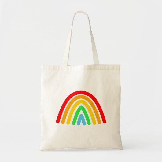Moderne regenboogpatroon tote bag (Voorkant)
