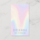 Moderne regenboogtrendy moderne minimale visitekaartje (Voorkant)