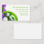 Moderne reinigingsservice visitekaartje (Voorkant / Achterkant)