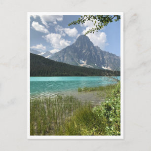Moderne reis meer en bergen van Canada Briefkaart