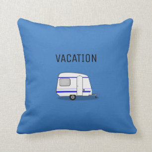Moderne reis vakantie caravan avontuur kamperen kussen