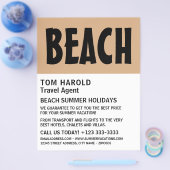 Moderne, reisagent Adverteren brochure (Enkel)