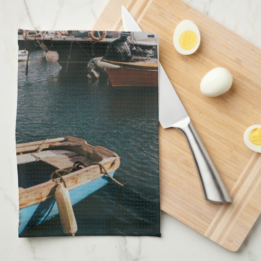 Moderne reisbestemming Foto Keepsake Theedoek (Quarter Fold)