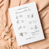 Moderne reisroute op woensdag notitiekaartje