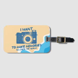 Moderne reiziger Globetrotter Bagagelabel