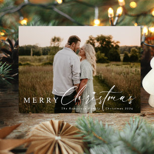 Moderne religieuze kerstster feestdagenkaart