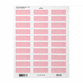 Moderne Religieuze Kruis, Roze Adres Etiket (Full Sheet)