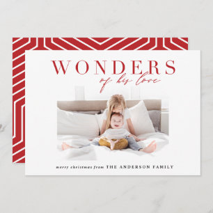 Moderne religieuze meerfotokerst feestdagenkaart