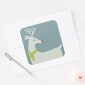 Moderne rendieren vakantie Stickers (Envelop)