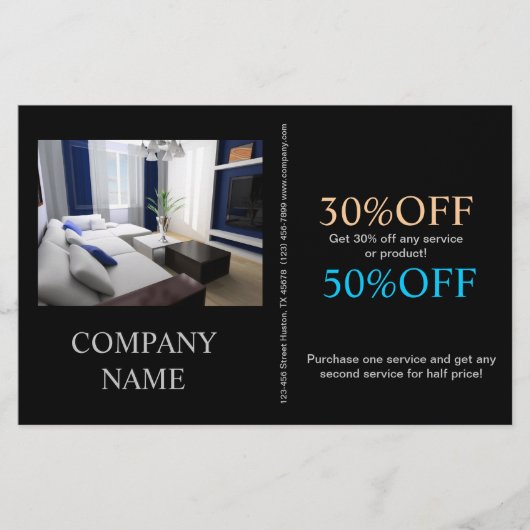 Moderne renovatiehandyman Carpentry constructie Flyer (Voorkant)