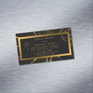 Moderne reparatie van professioneel glas magnetisch visitekaartje