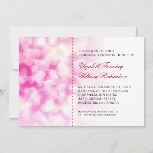 Moderne repetitie diner uitnodigingen (Voorkant)