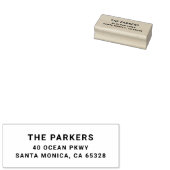 Moderne Retouradres Houten Stempel (Gestempeld)