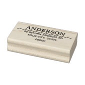 Moderne retouradres rubberstempel (Stempel)