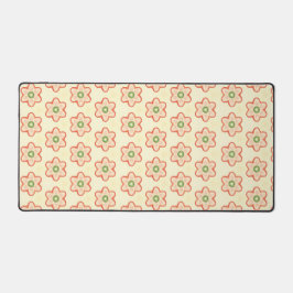 Moderne Retro Aardbei Floral Desk Mat