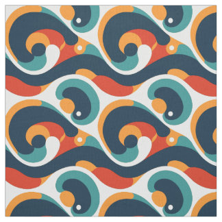 Moderne Retro Abstracte Groovy Stof