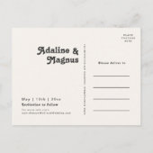 Moderne Rétro Années 70 Arc-en-Ciel Carte de Préav (Dos)