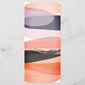 Moderne Retro Bold en Edgy Bruiloft Menu (Achterkant)