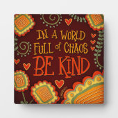 Moderne Retro Brown Be Genre Inspirivity Plaque (Devant)