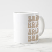 Moderne Retro Bruid Bachelorette Party  Extra Grote Beker (Voorkant rechts)